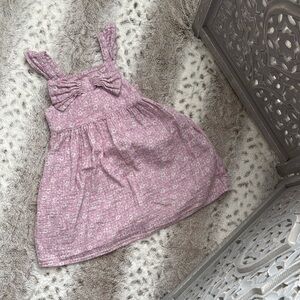Cat & Jack pastel floral dress girls 4T silver stripes garden party girlhoodcore